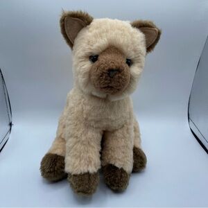 HILDA Douglas plush HIMALAYAN stuffed animal CAT brown tan kitty CUDDLE TOY